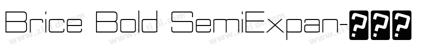 Brice Bold SemiExpan字体转换